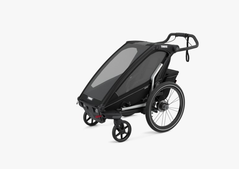 Chariot Sport 1 barn, black Sort - 11025740-Black-4wheel - 1