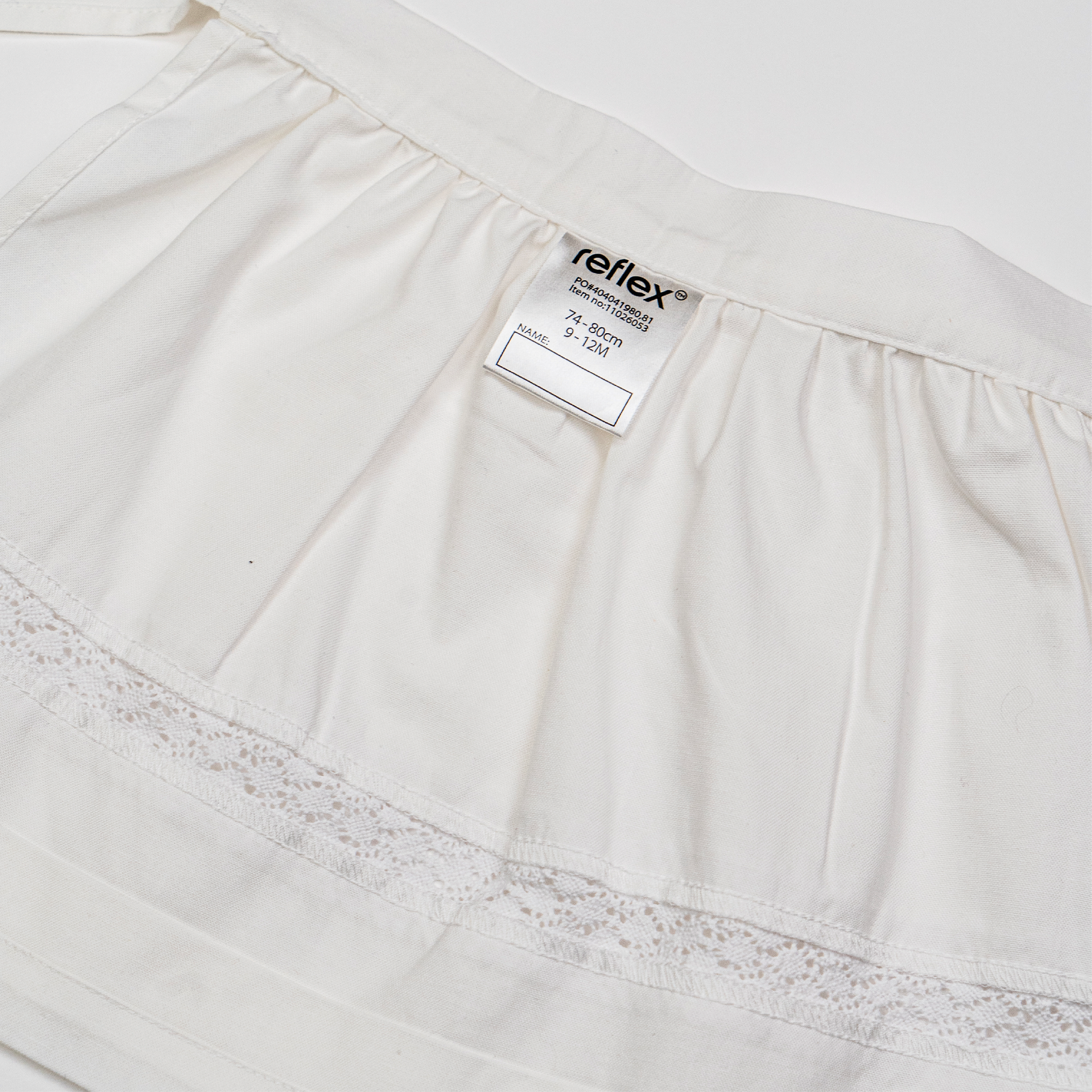 Maihaugen forkle til festdrakt, white