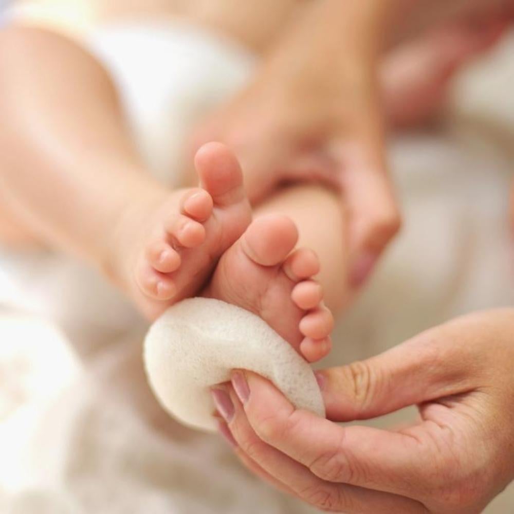 Natural baby bath svamp, multiple