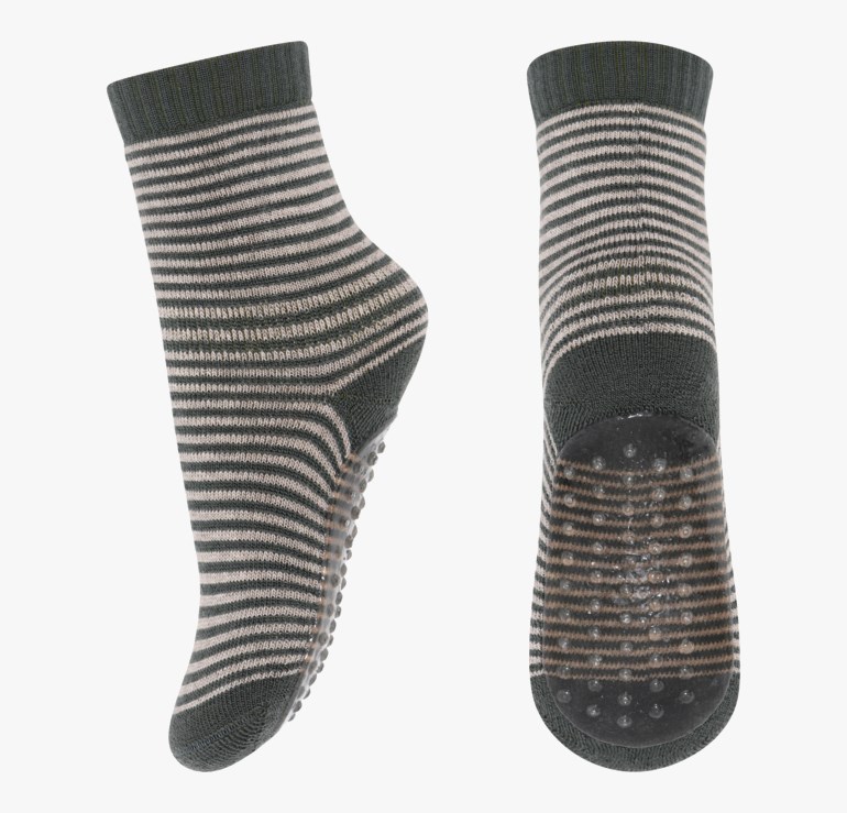 Vide antiskli sokker, dustyivy Grønn - undefined - 1