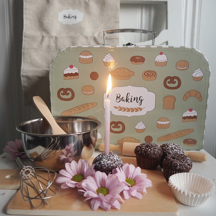 Bakesett i koffert, multiple