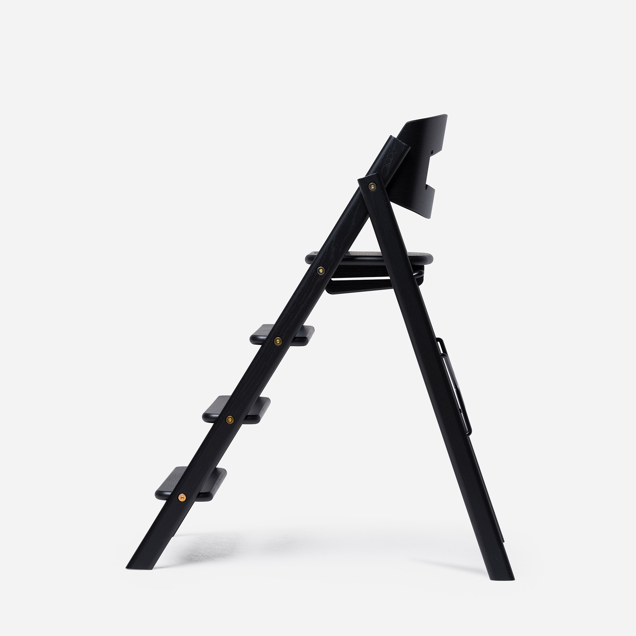 Klapp barnestol eik, black