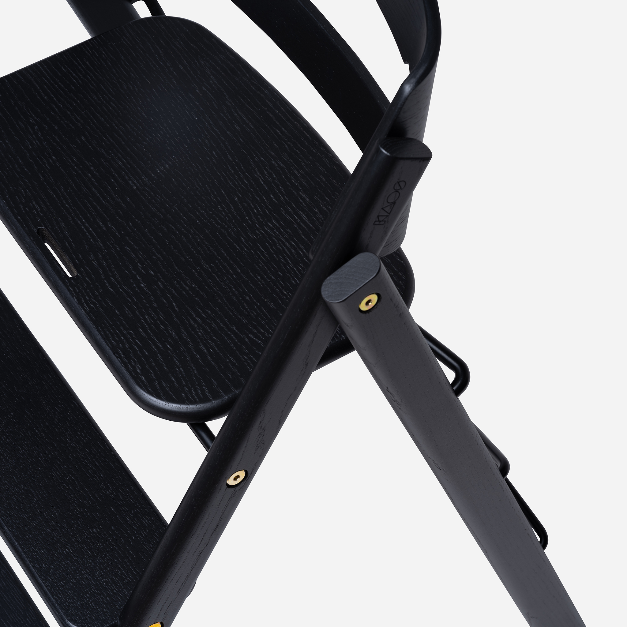 Klapp barnestol eik, black