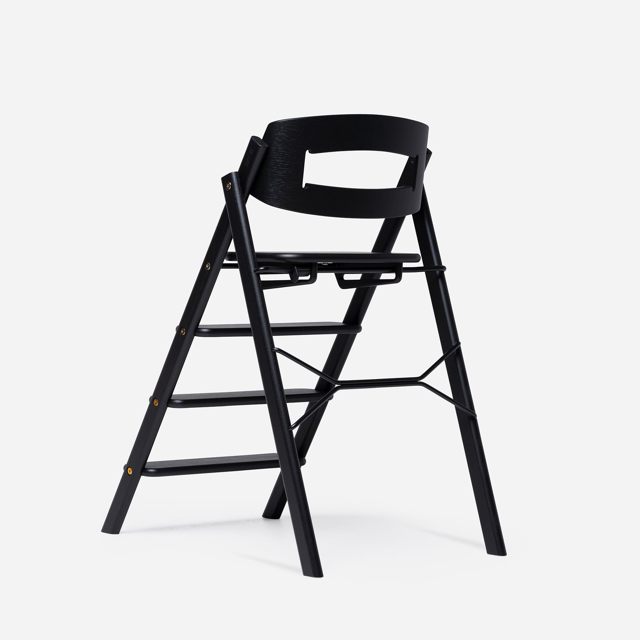 Klapp barnestol eik, black
