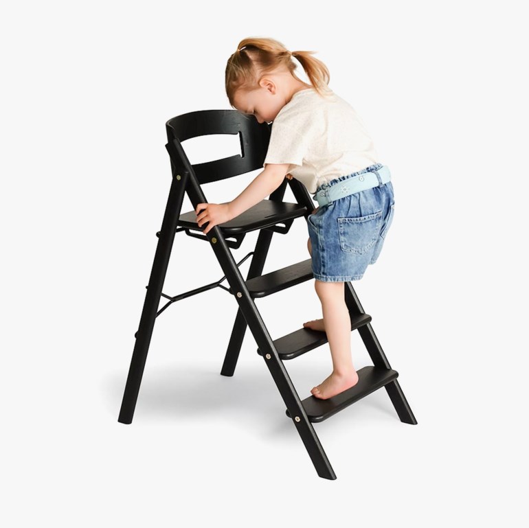 Klapp barnestol eik Sort - 11026856-Black-0-8year - 1