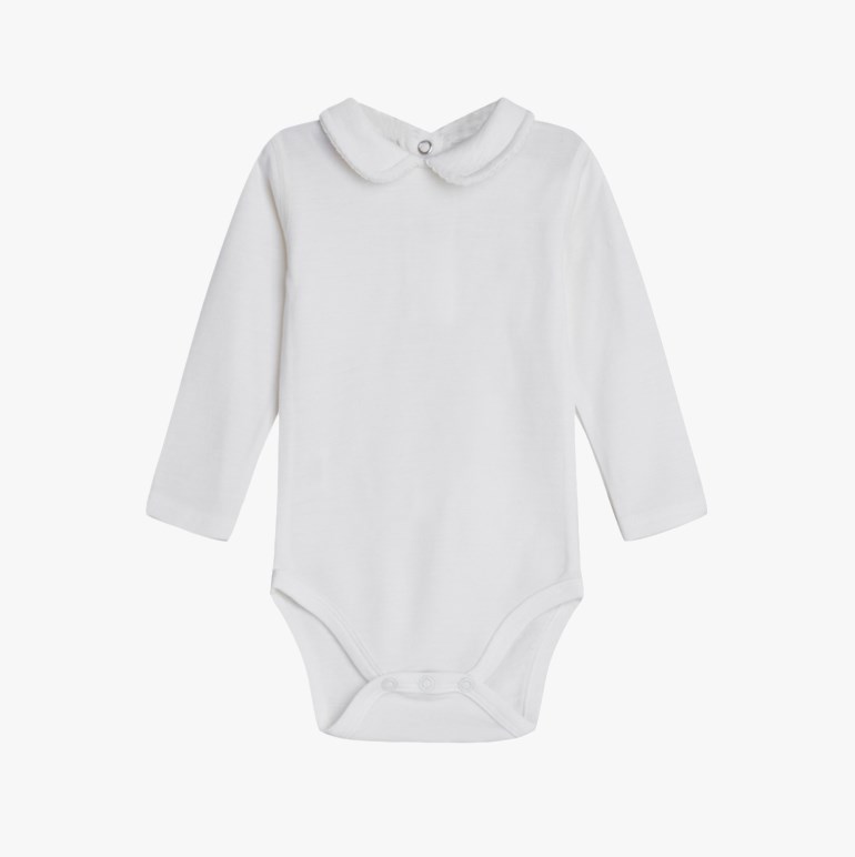 Beate ull/bambus kragebody Hvit - undefined - 1