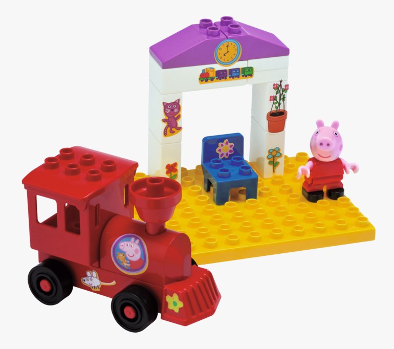 Peppa Gris TrainStop byggesett Multiple - 11028681-multiple-18mth - 1