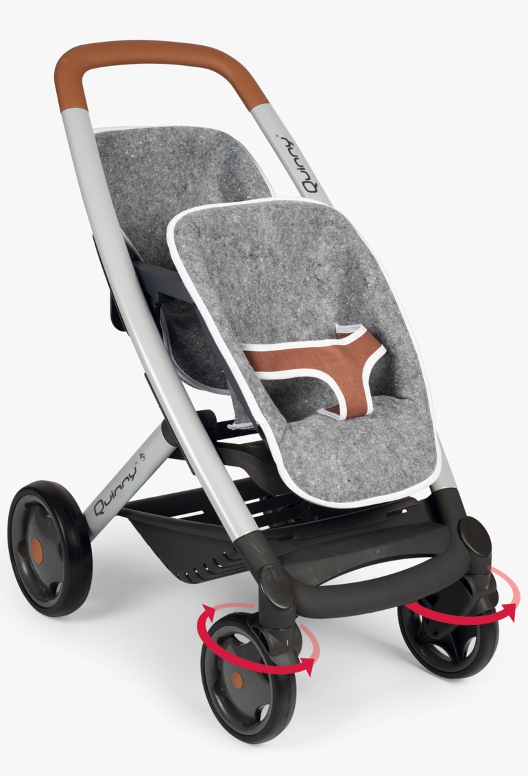 Dobbel dukkevogn Grå - undefined - 1