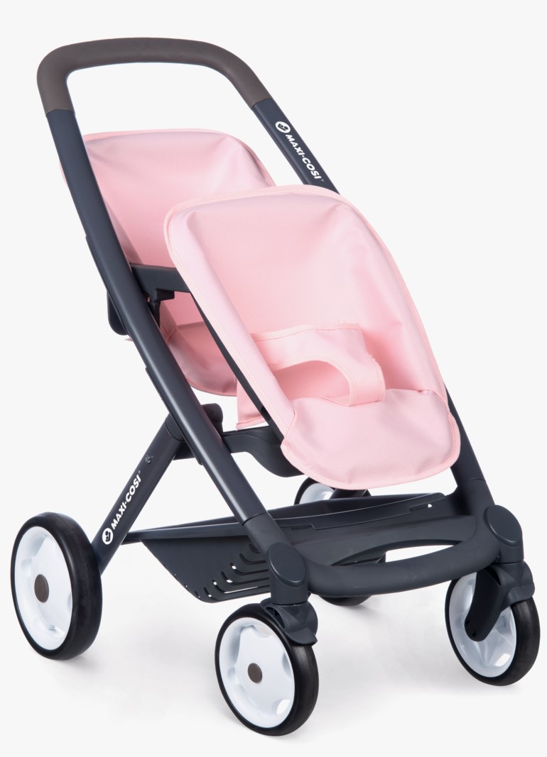 Dobbel dukkevogn Rosa - undefined - 1