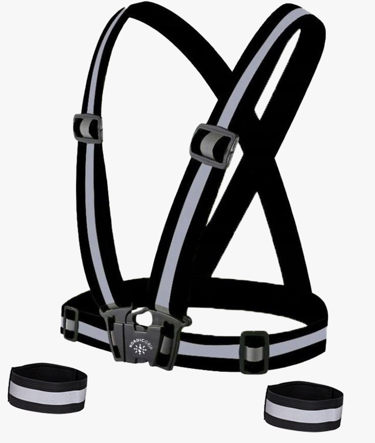 Voksen reflekssele med 2 stk refleksbånd Sort - undefined - 1