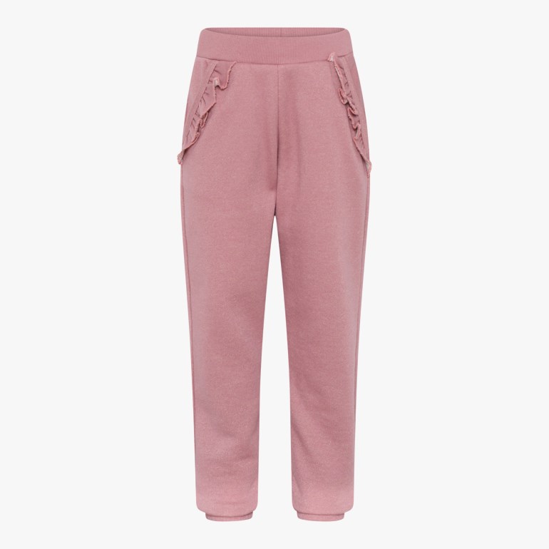 Joggebukse med glitter, lilas Lilla - undefined - 1