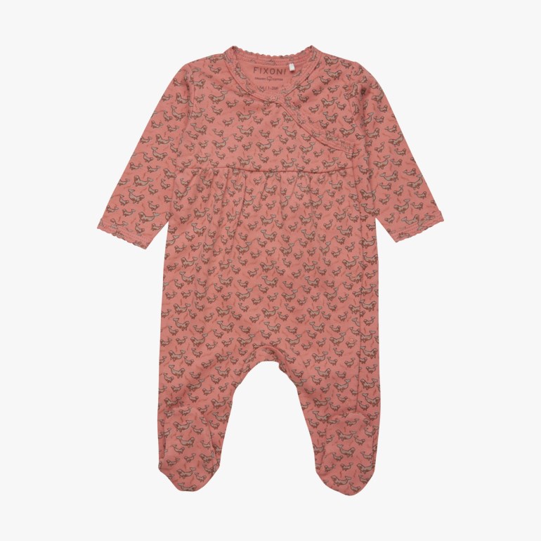 Pyjamas med fot Rosa - undefined - 1