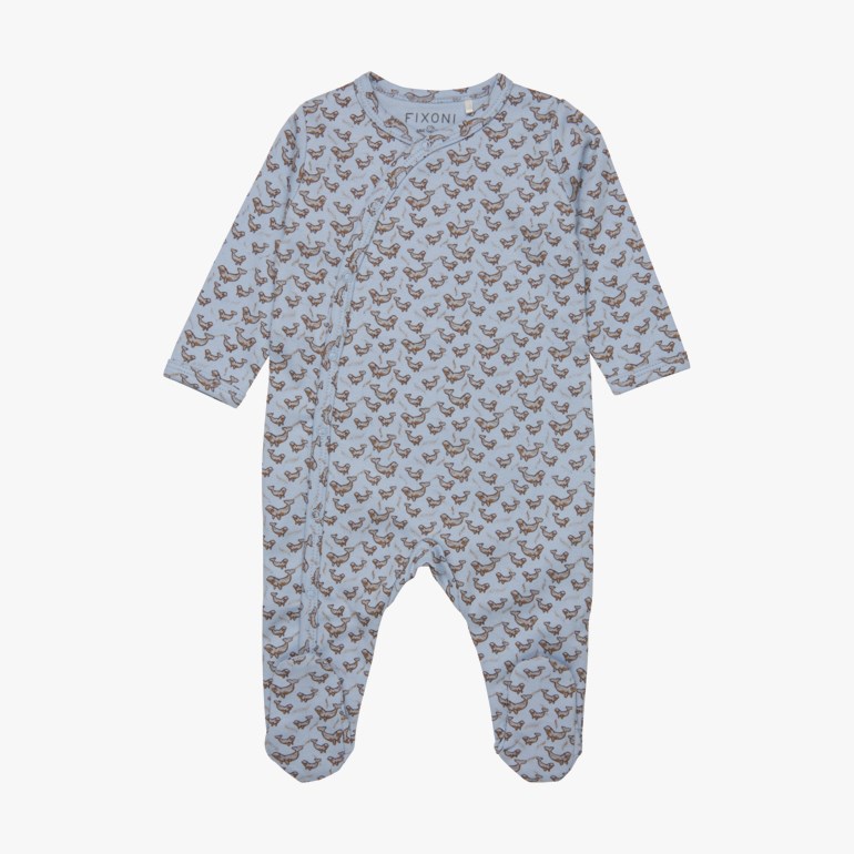 Pyjamas med fot Blå - undefined - 1