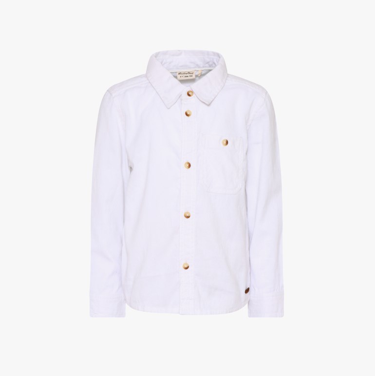 Langermet skjorte, white Hvit - undefined - 1