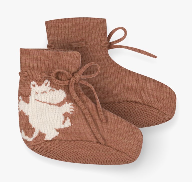 Mumin babytøfler Brun - undefined - 1