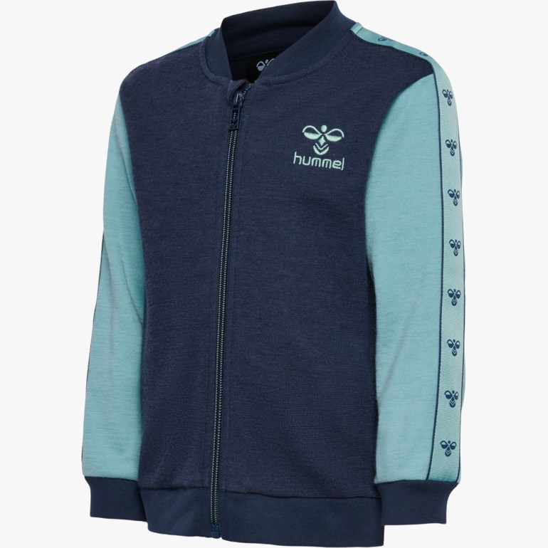 Wulbato cardigan ull/bomull Blå - undefined - 1