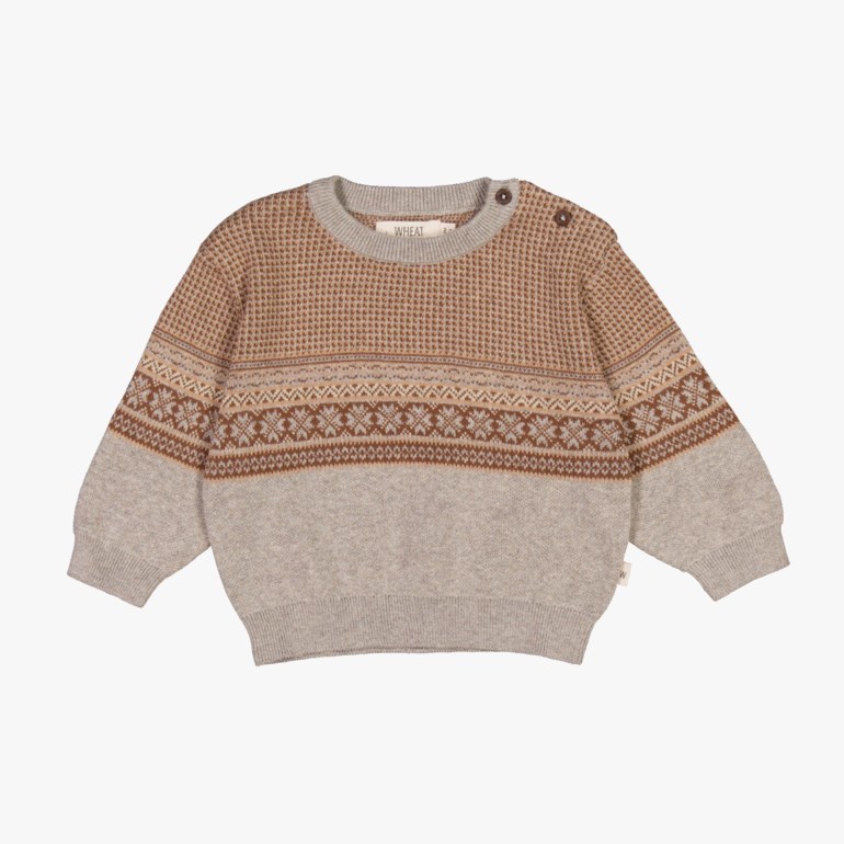 Elias strikkegenser Grå - undefined - 1