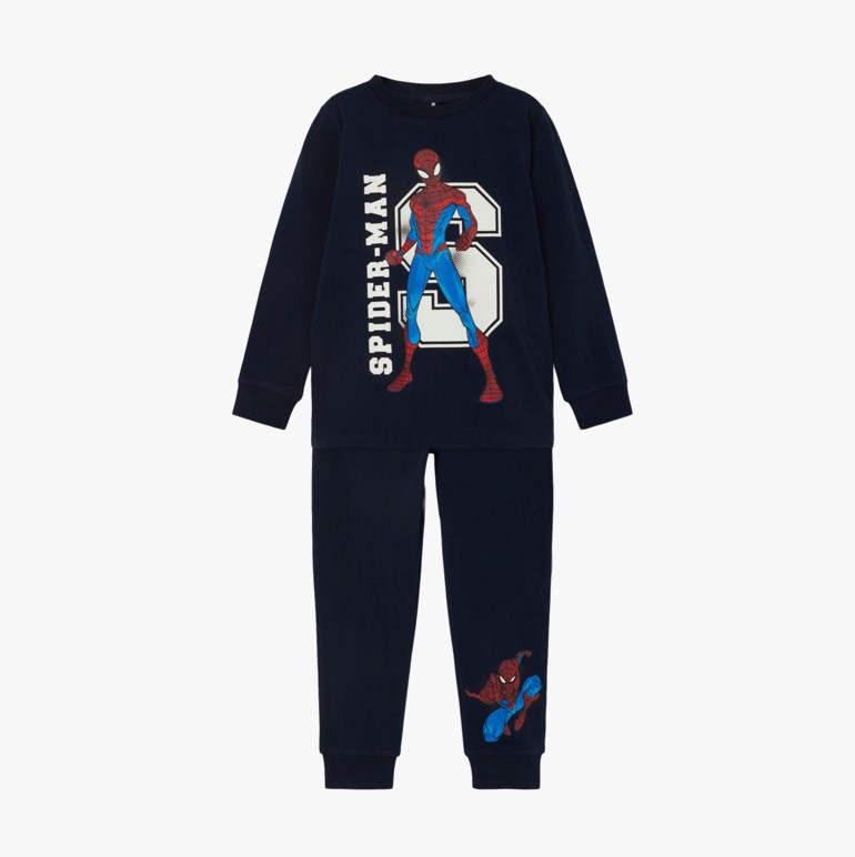 Spiderman pysjamas, darksapphire Blå - undefined - 1