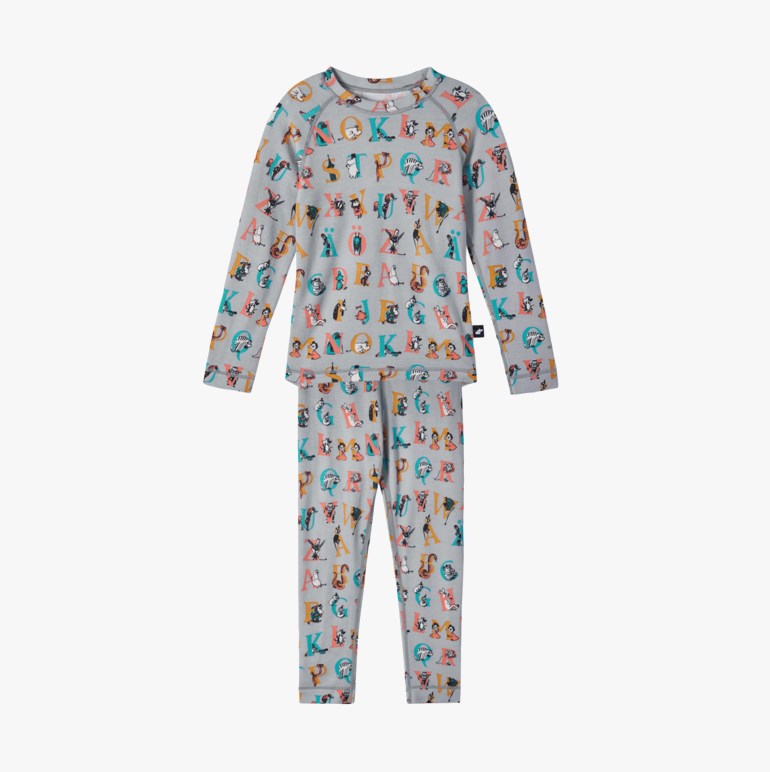 Trivsam sett ull/bambus mummi Grå - undefined - 1