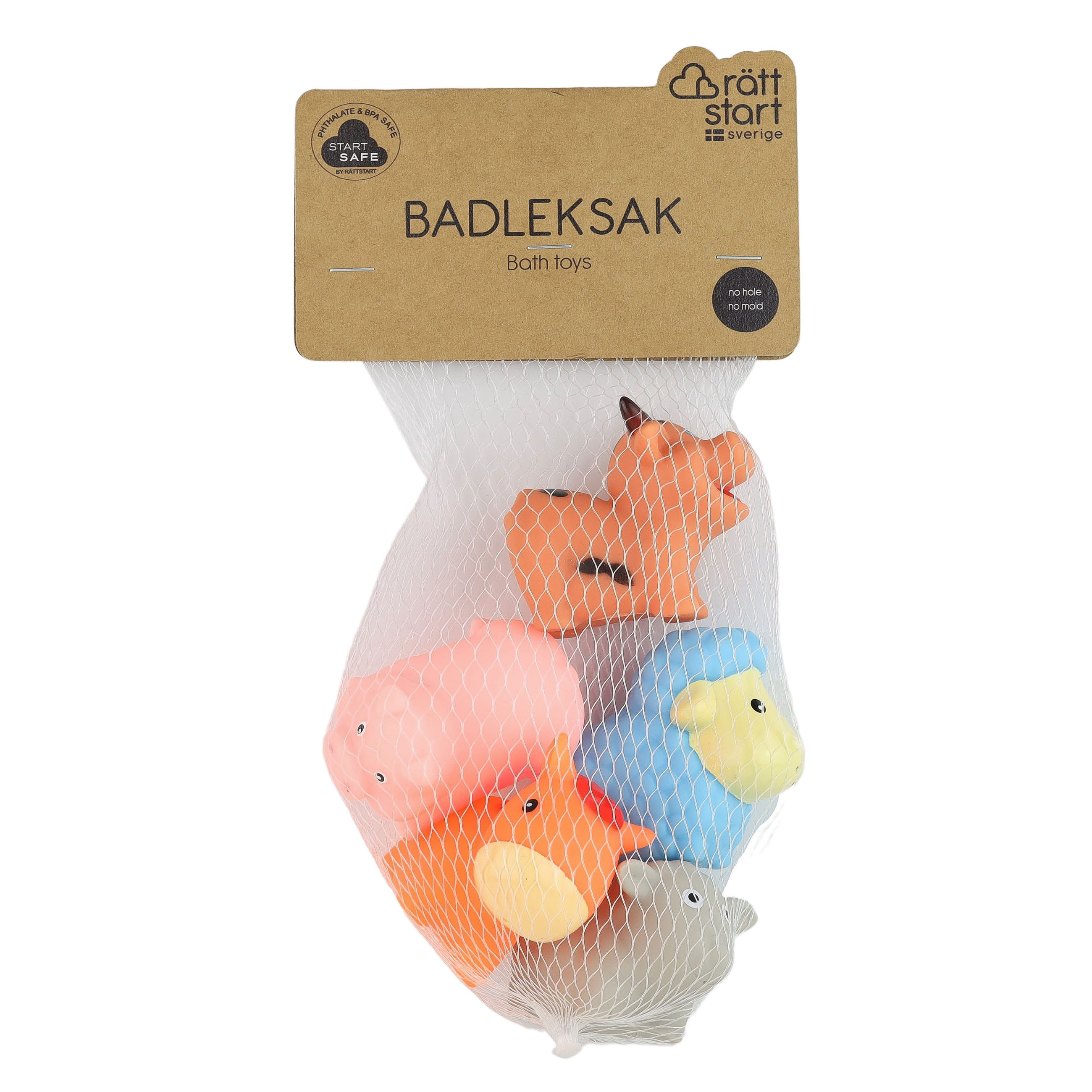 Badeleke gårdsdyr 5 stk, multiple