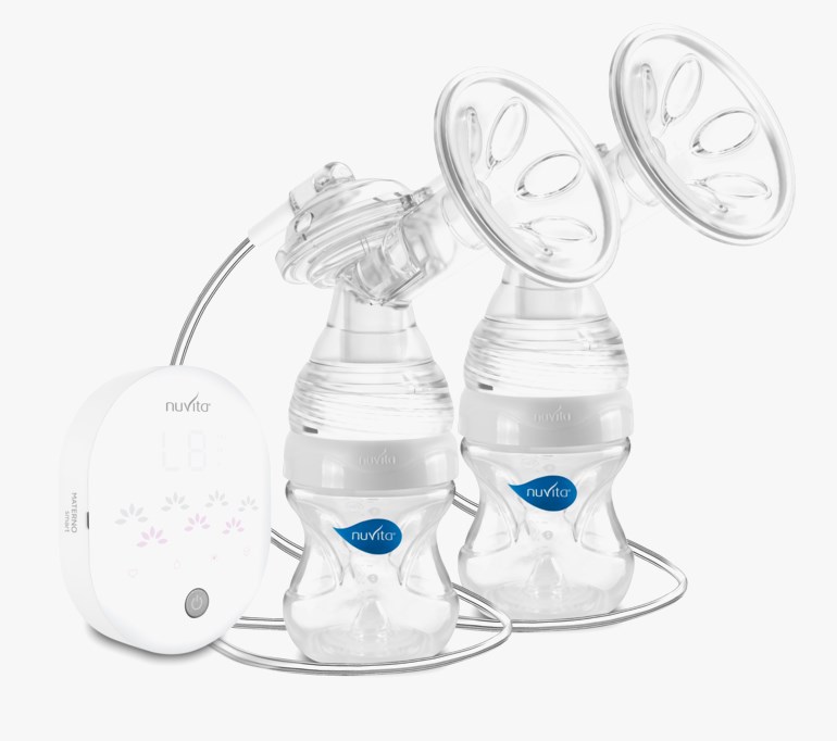 Dobbel elektrisk brystpumpe med 3-faseteknologi Hvit - undefined - 1