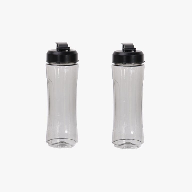 Drikkeflaske til blender 2 stk, black Sort - 11030620-Black-600ml - 1