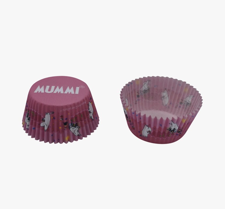 Mumin muffinsform, pink Rosa - 11030639-Pink-onesize - 1
