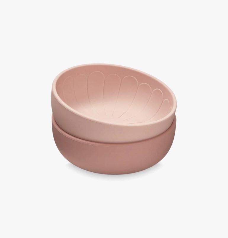 Silikonskål 2-pk Rosa - undefined - 1