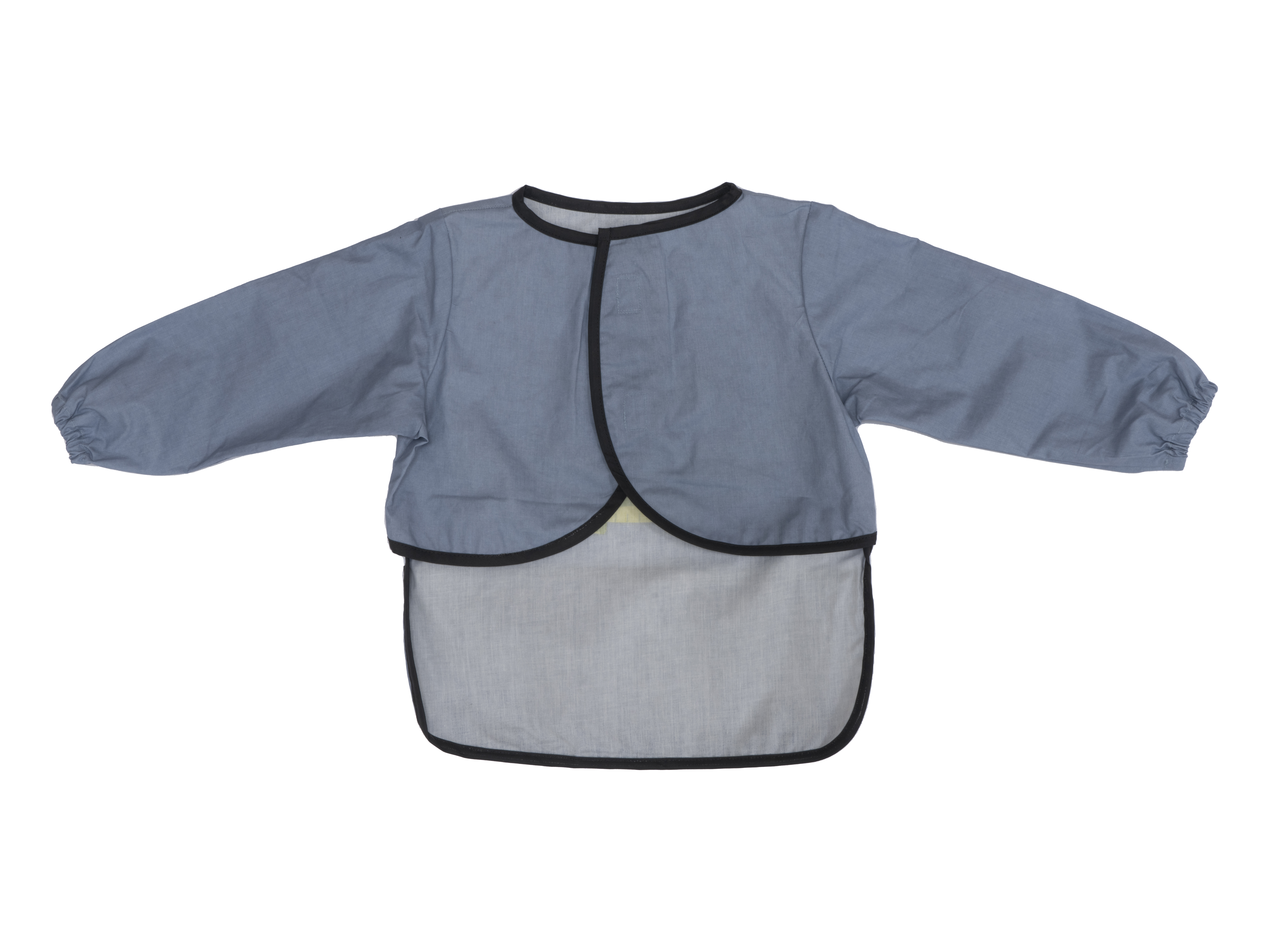 Langermet smekke med lomme, blue