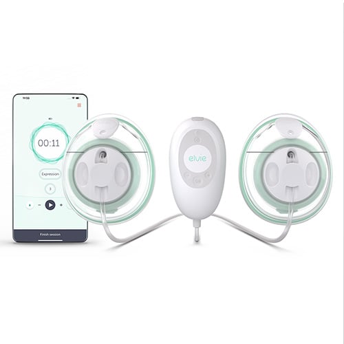 Stride dobbel brystpumpe, white