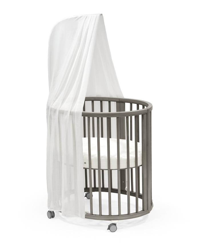 Stokke Sleepi V3 Mini barneseng – fra nyfødt, utvidbar, hazygrey
