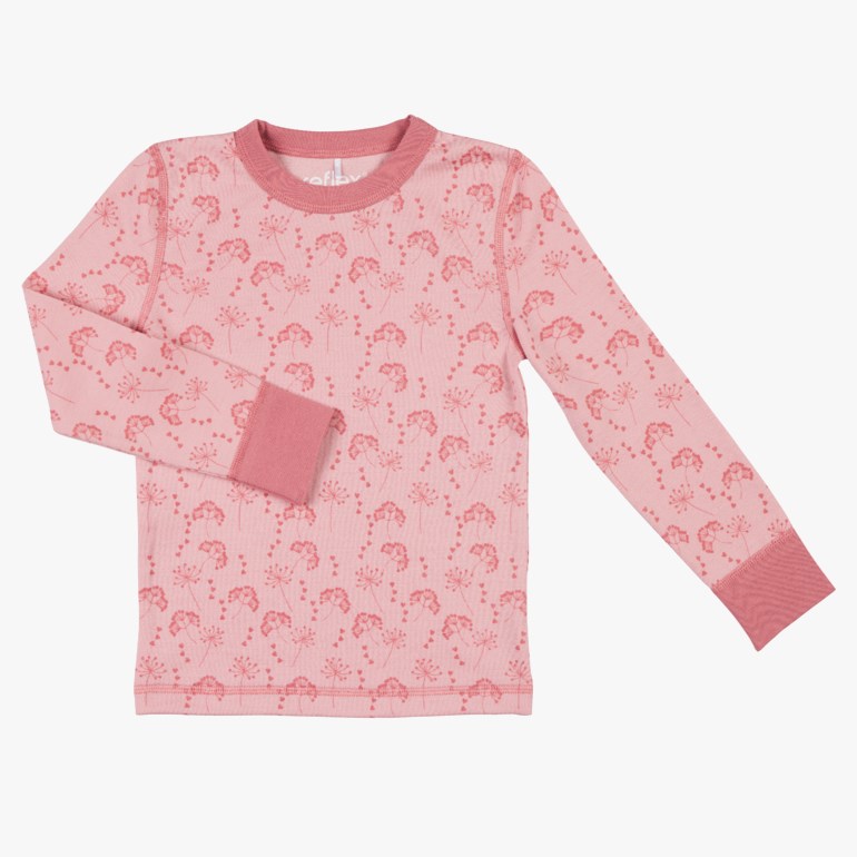 Snøfall trøye aop ull/bomull, pinklight Rosa - 11031118-pinklight-86-92cm - 1