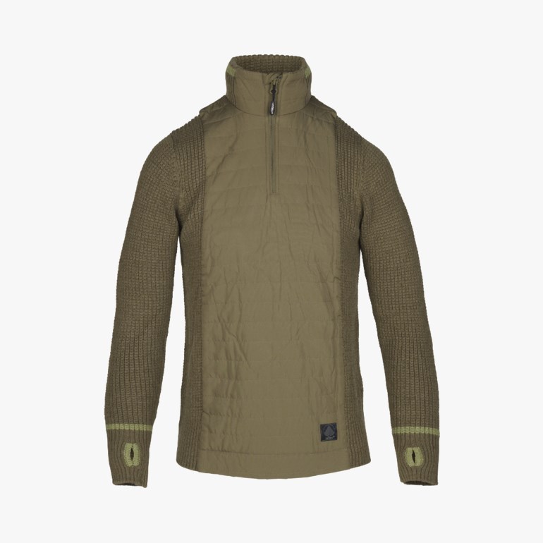 JR ull half-zip, olivegreen Grønn - 11031238-OliveGreen-134cm - 1