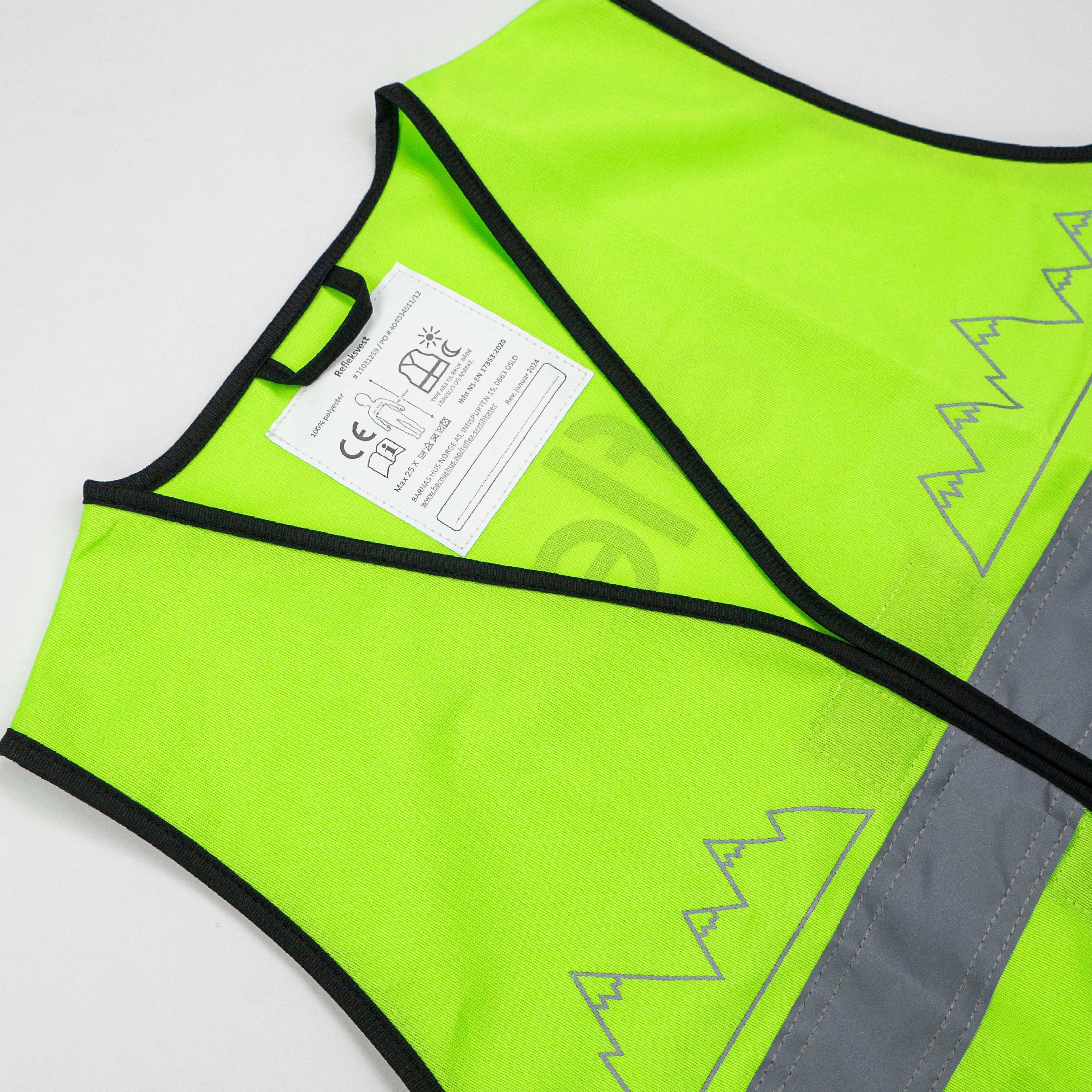 Refleksvest, green
