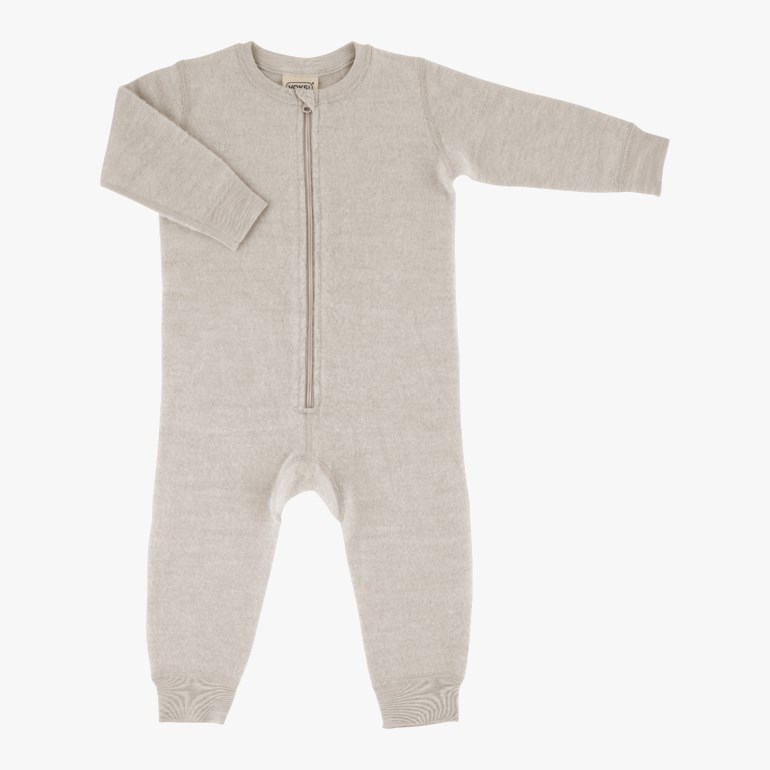 Ulldress med dobbel fleece, seashellsa Beige - 11032306-SeashellSa-50-56 cm - 1