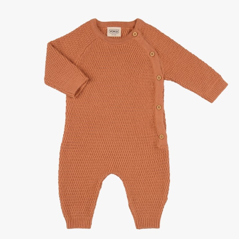 Honeycomb ulldress Oransje - undefined - 1