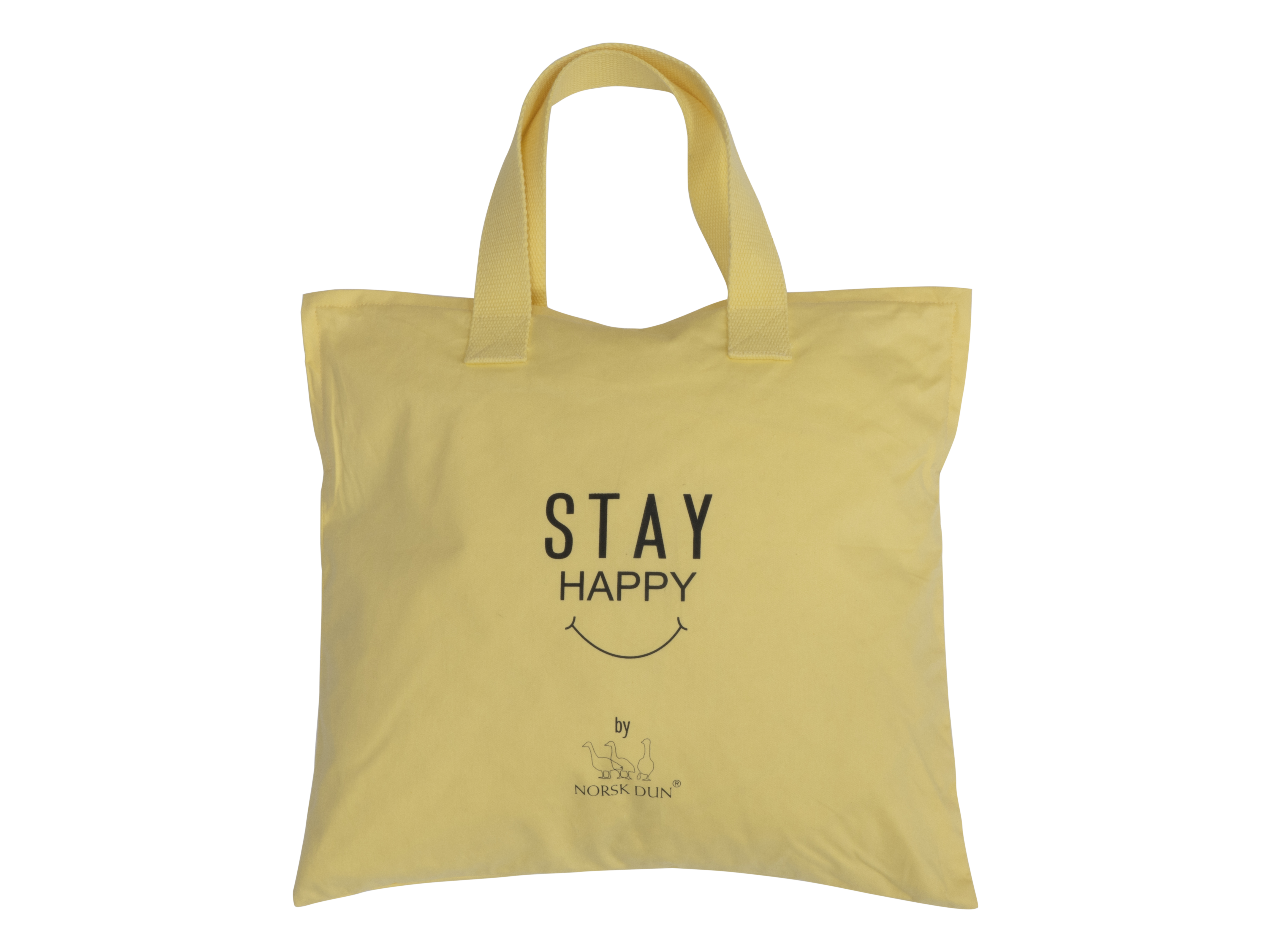 Stay Happy lav dunpute, white
