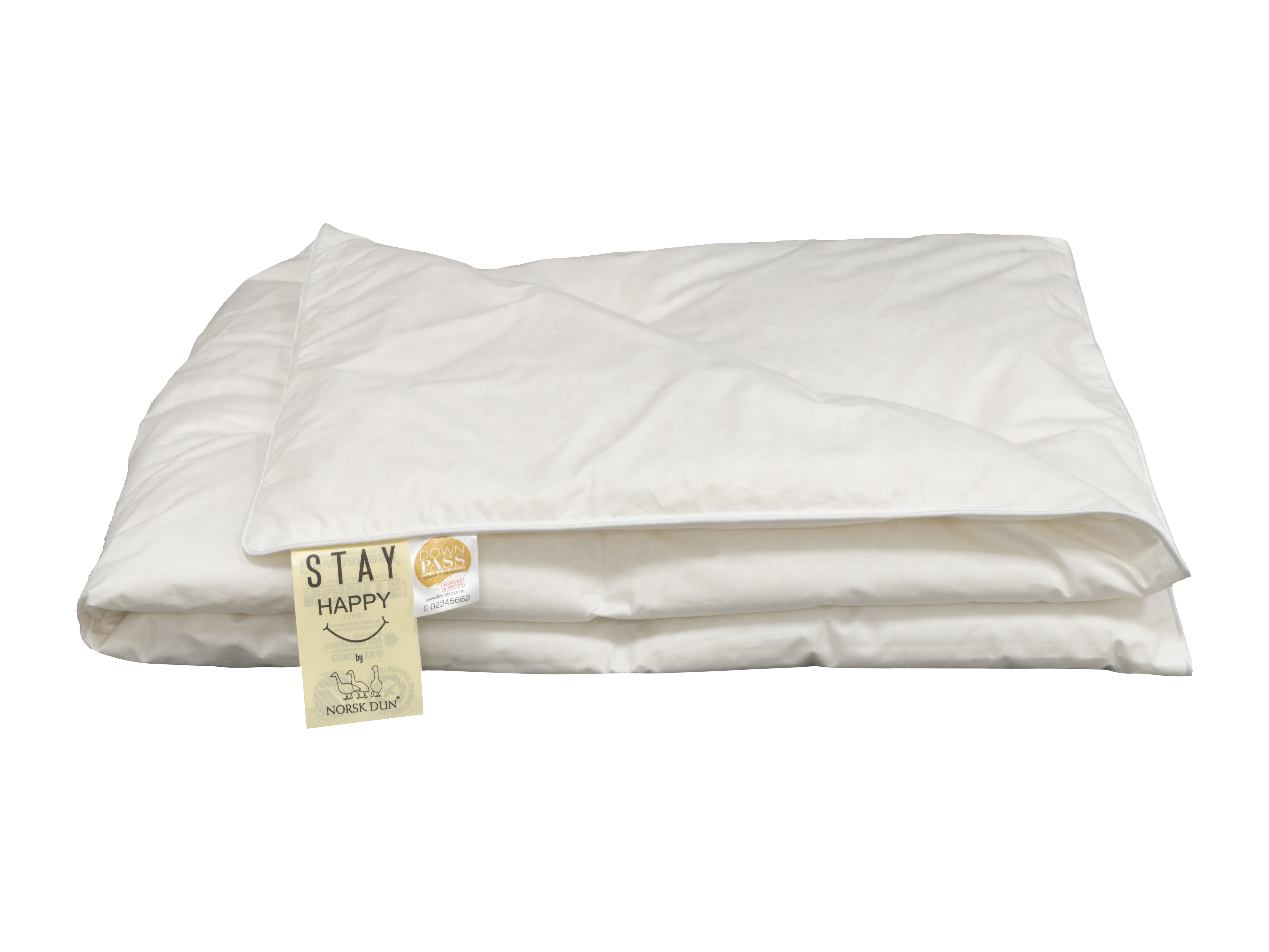 Stay Happy sval dundyne, white