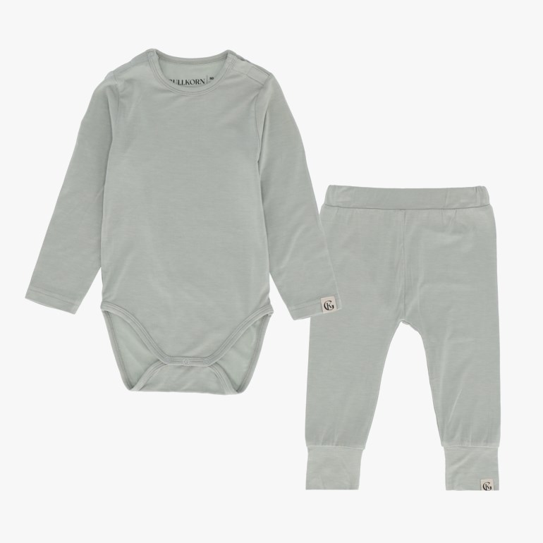 Vennen bambus babysett, dustygreen Grønn - 11032407-DustyGreen-56cm - 1