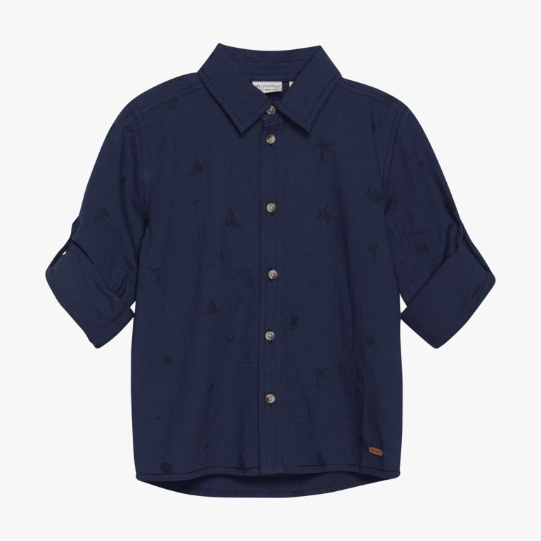 Langermet skjorte, bluenights Blå - 11032470-BlueNights-98cm - 1