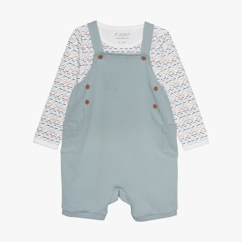 Kortbukse og body Blå - undefined - 1