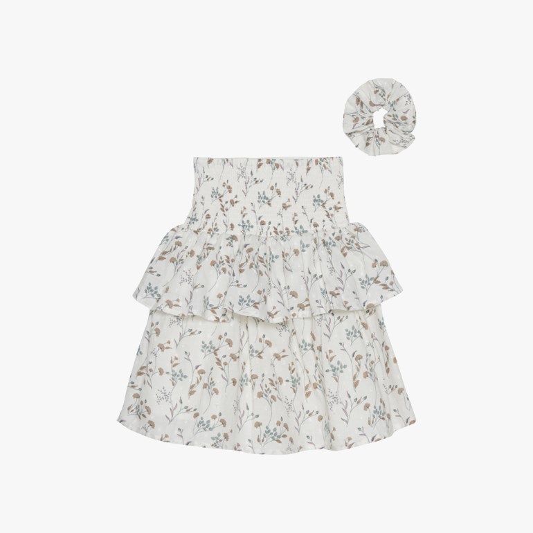 Skjørt og hårstrikk Hvit - undefined - 1