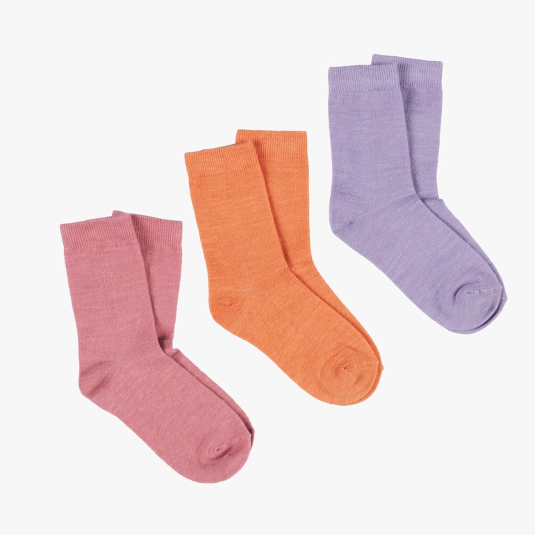 Kanadaskogen 3pk ullsokker Rosa - undefined - 1