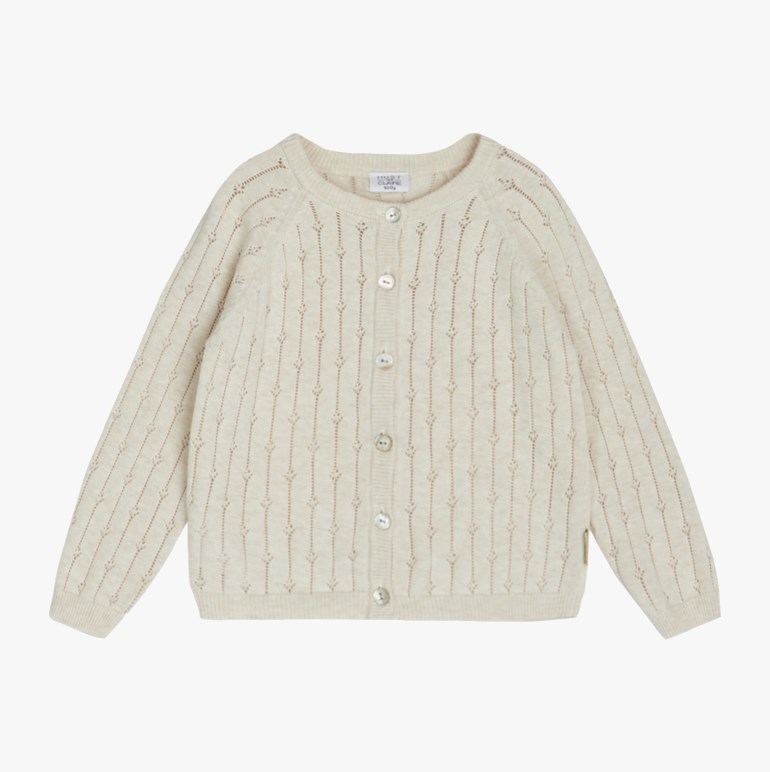 Cleo cardigan, whispermelange Beige - 11032637-WhispMelan-62cm - 1