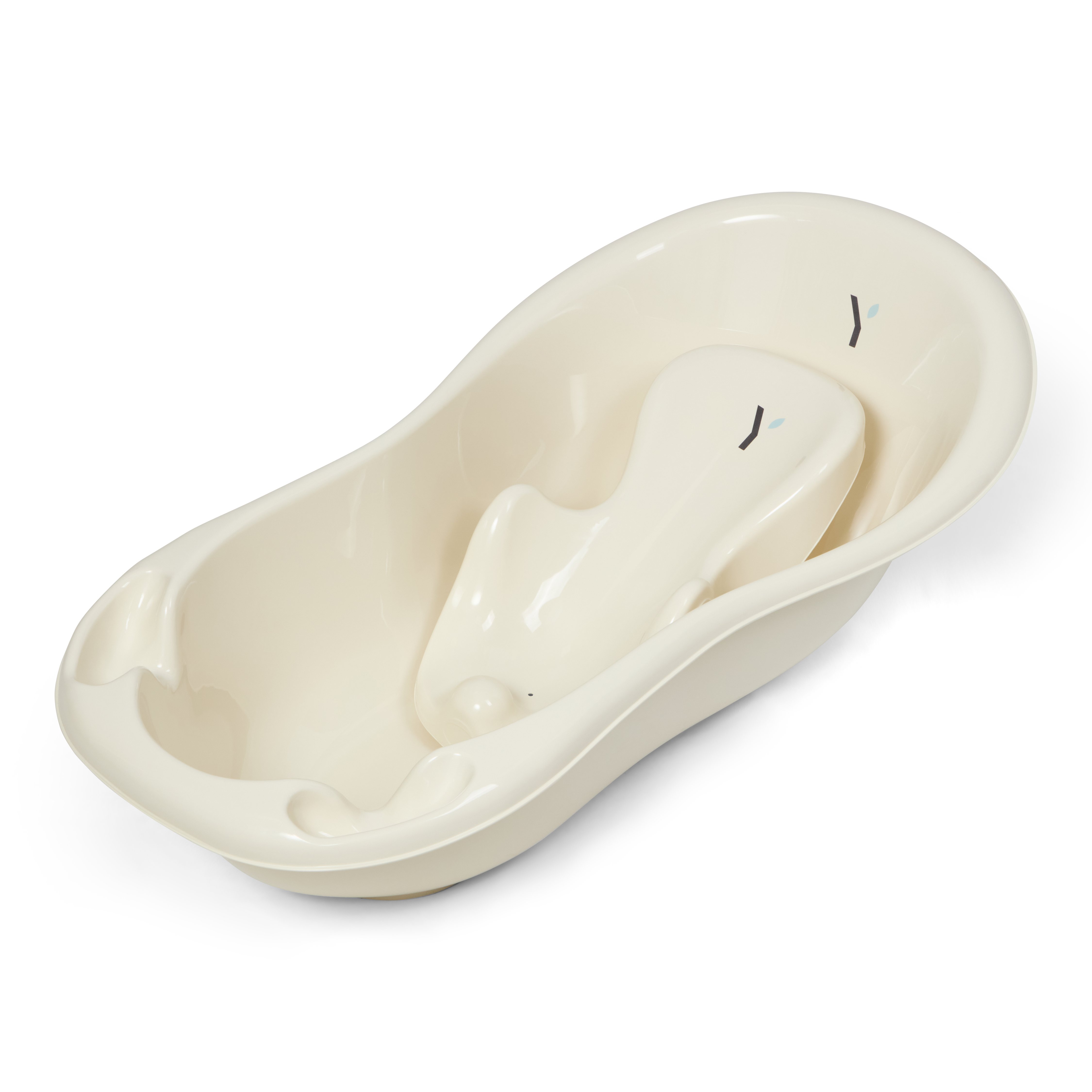Nyfødtstøtte til badebalje, beige