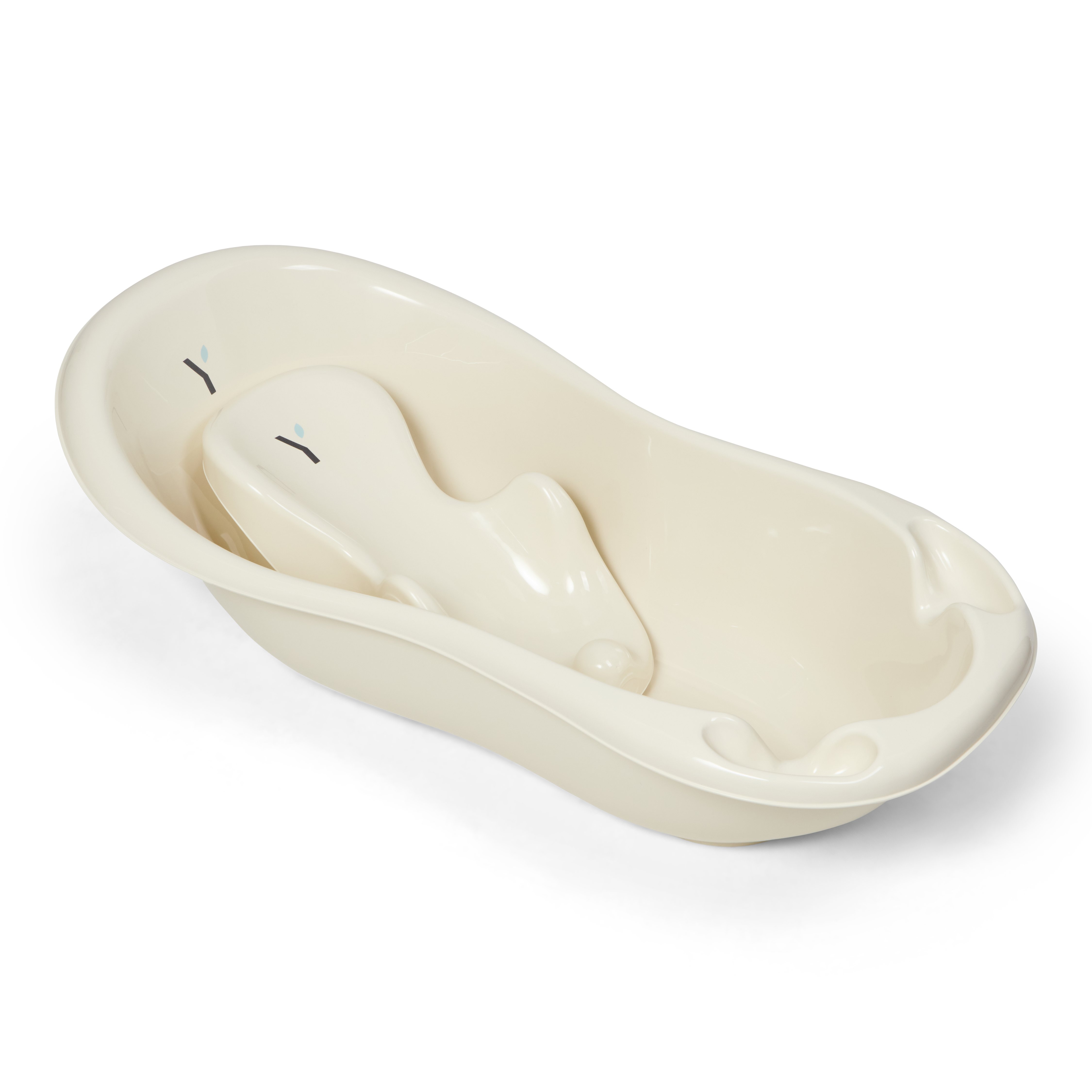 Nyfødtstøtte til badebalje, beige