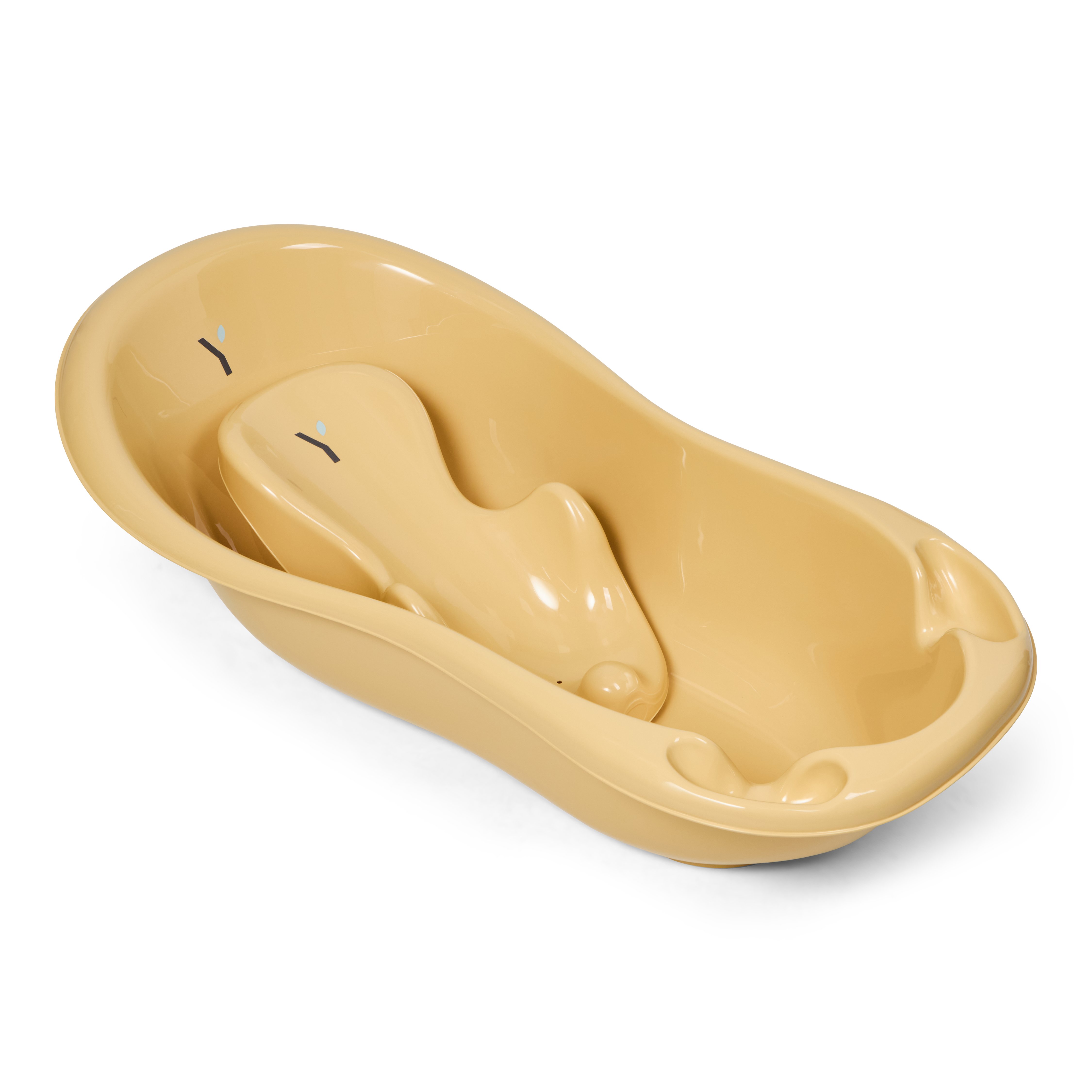 Nyfødtstøtte til badebalje, yellow
