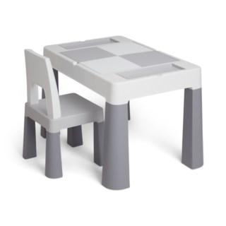 Bord og stol, greywhite