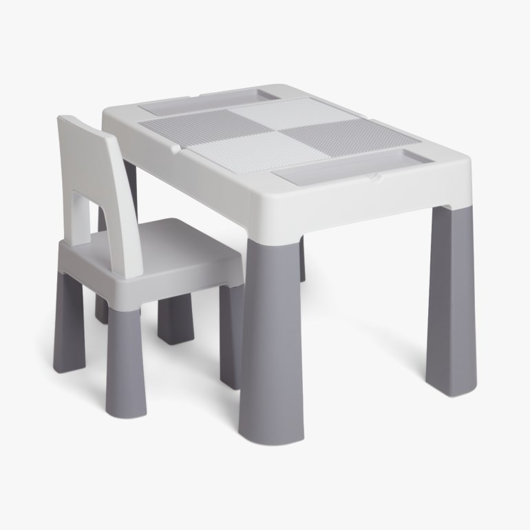 Bord og stol, greywhite Grå - 11033012-Grey/White-onesize - 1