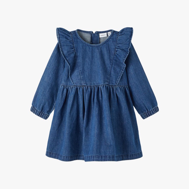 Amy denim kjole, darkbluedenim Blå - undefined - 1